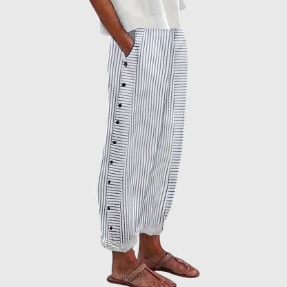 Lavisa - Wide Leg Travel Pants with Elastic Waistband