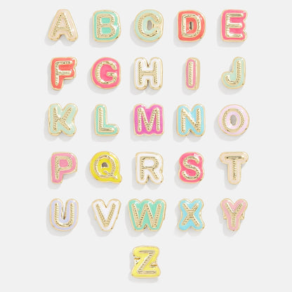Lavisa - Personalized Enamel Letter Custom Bracelet - Clasp & Finish View