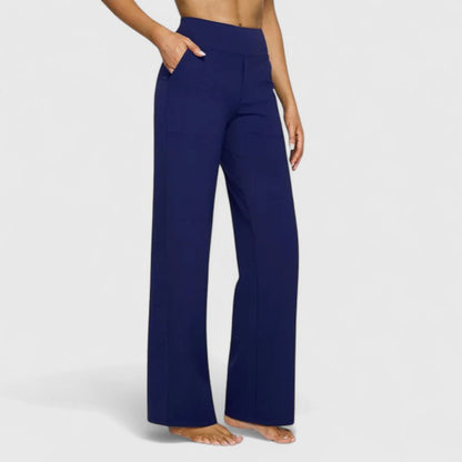 Lavisa - Womens Pull On Wide Waistband Pants with Pockets