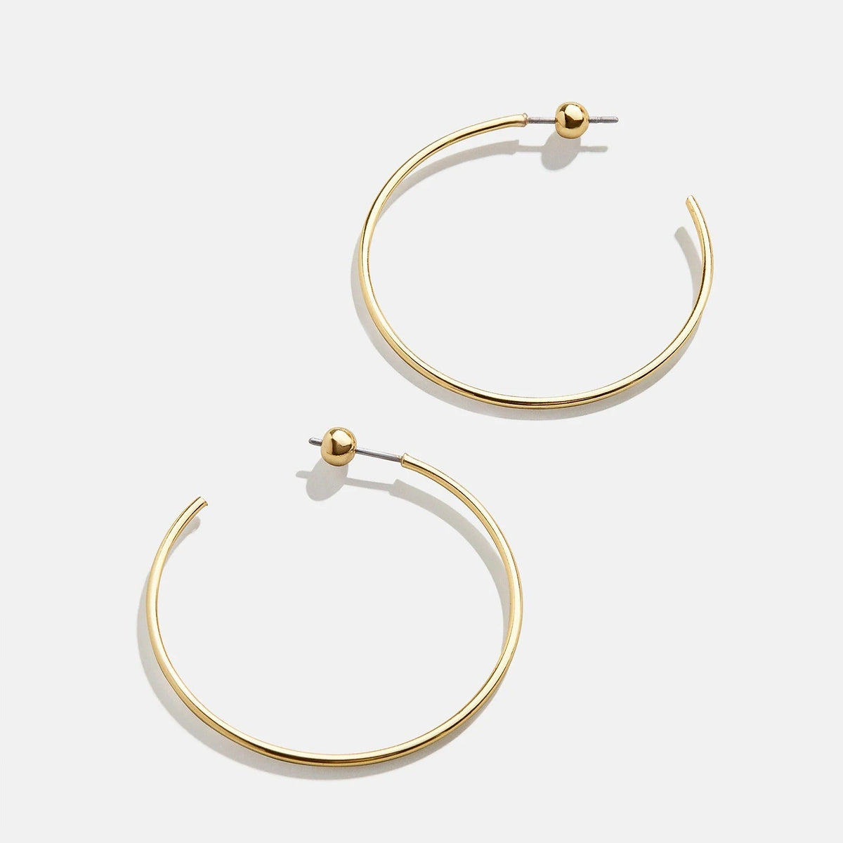 Lavisa - Dalilah Gold Hoop Earrings - On-Model & Scale View