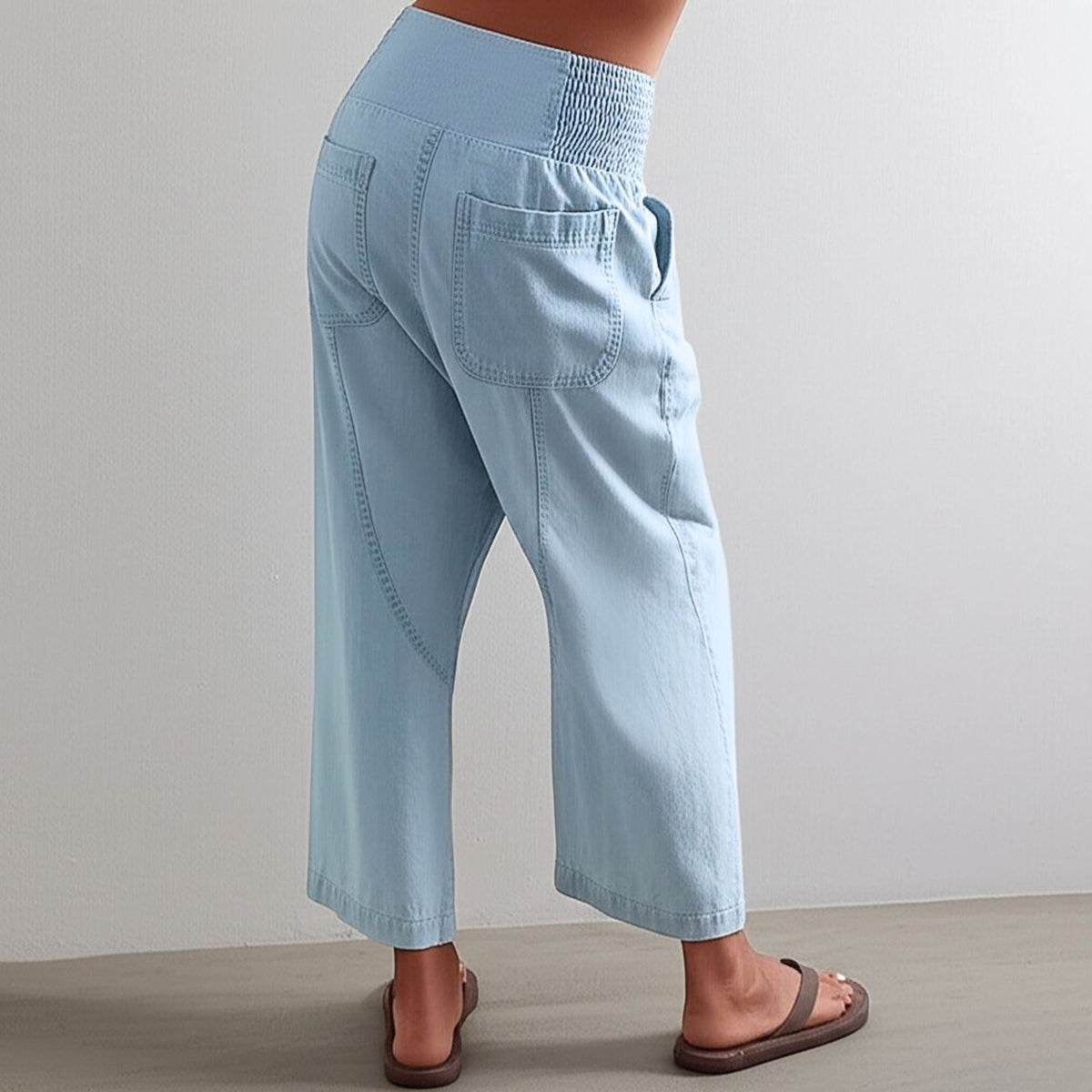 Lavisa - Womens Wide Leg Denim Harem Pants