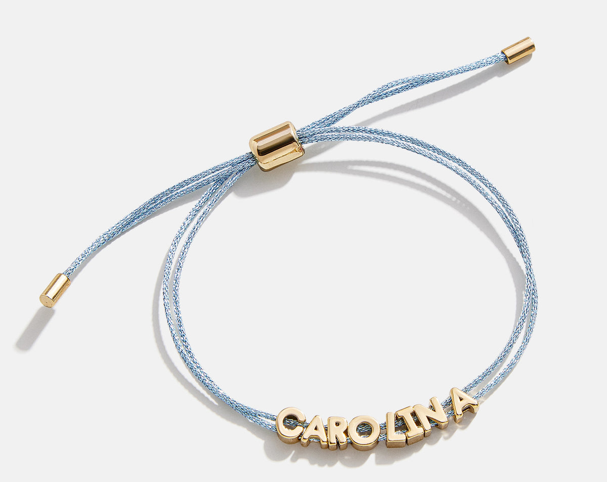 Lavisa - Custom Cord Name Bracelet - Side Profile View