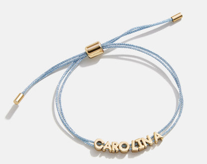 Lavisa - Custom Cord Name Bracelet - Side Profile View