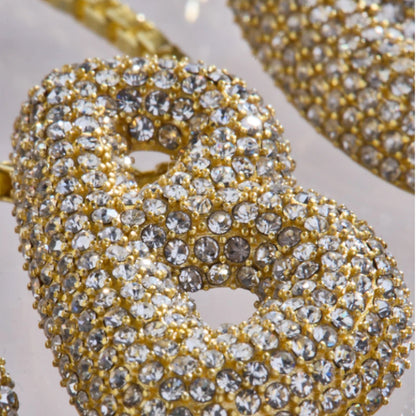 Lavisa - 3D Bubble Initial Necklace - Texture & Setting View