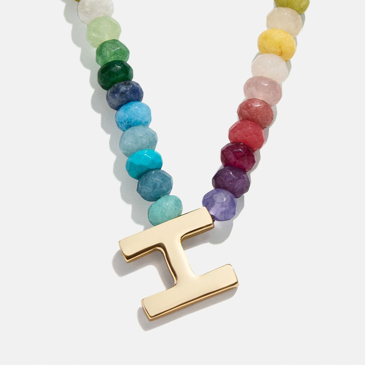 Lavisa - Semi-Precious Block Initial Personalized Necklace - Product Gallery View 8
