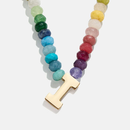 Lavisa - Semi-Precious Block Initial Personalized Necklace - Product Gallery View 9
