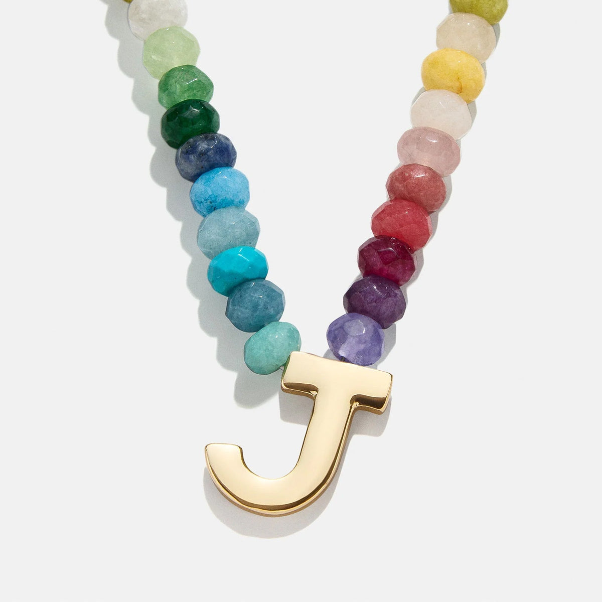 Lavisa - Semi-Precious Block Initial Personalized Necklace - Product Gallery View 10