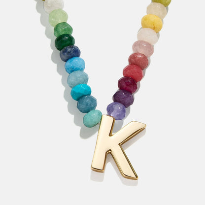 Lavisa - Semi-Precious Block Initial Personalized Necklace - Product Gallery View 11