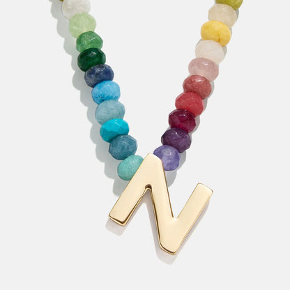 Lavisa - Semi-Precious Block Initial Personalized Necklace - Product Gallery View 14