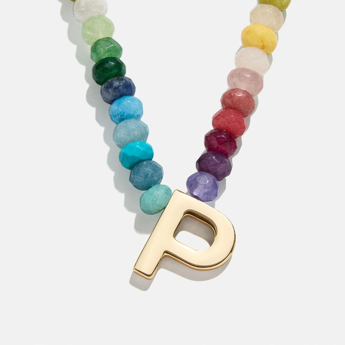 Lavisa - Semi-Precious Block Initial Personalized Necklace - Product Gallery View 16