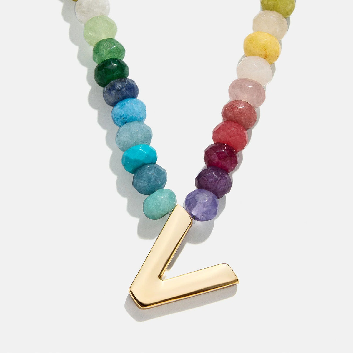 Lavisa - Semi-Precious Block Initial Personalized Necklace - Product Gallery View 20
