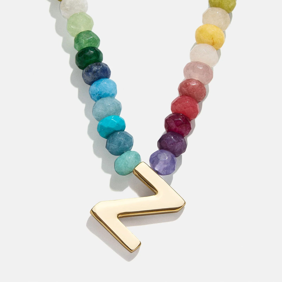 Lavisa - Semi-Precious Block Initial Personalized Necklace - Product Gallery View 22