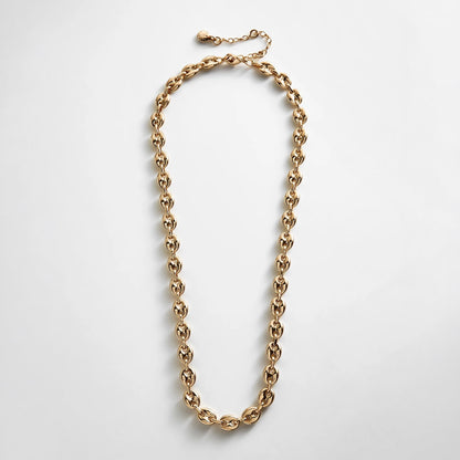Lavisa chunky gold chain necklace with bold polished links