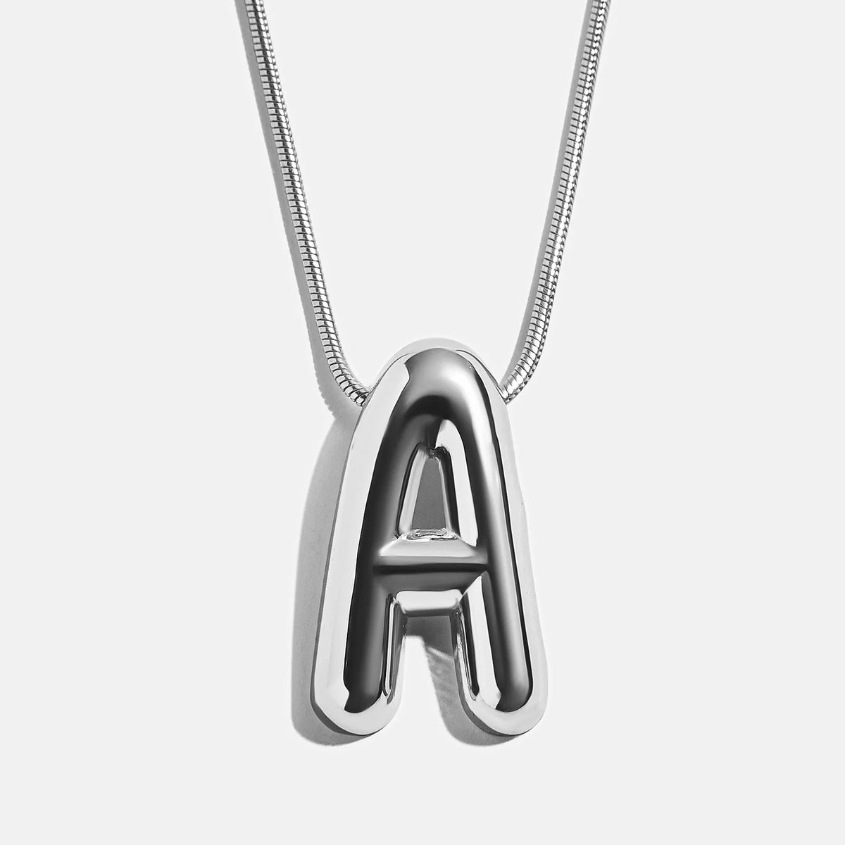 Lavisa - 3D Bubble Initial Necklace - Product Gallery View 9