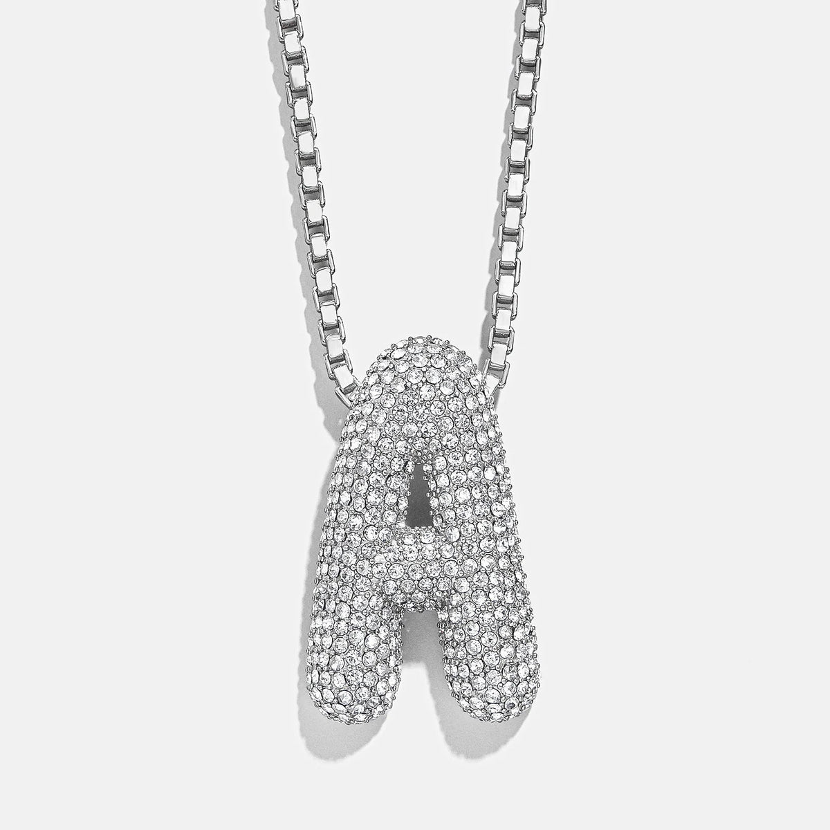 Lavisa - 3D Bubble Initial Necklace - Product Gallery View 12