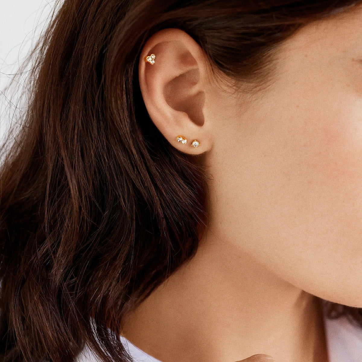 Lavisa - Beckett Waterproof Stainless Steel Earring Set - Detail & Styling View