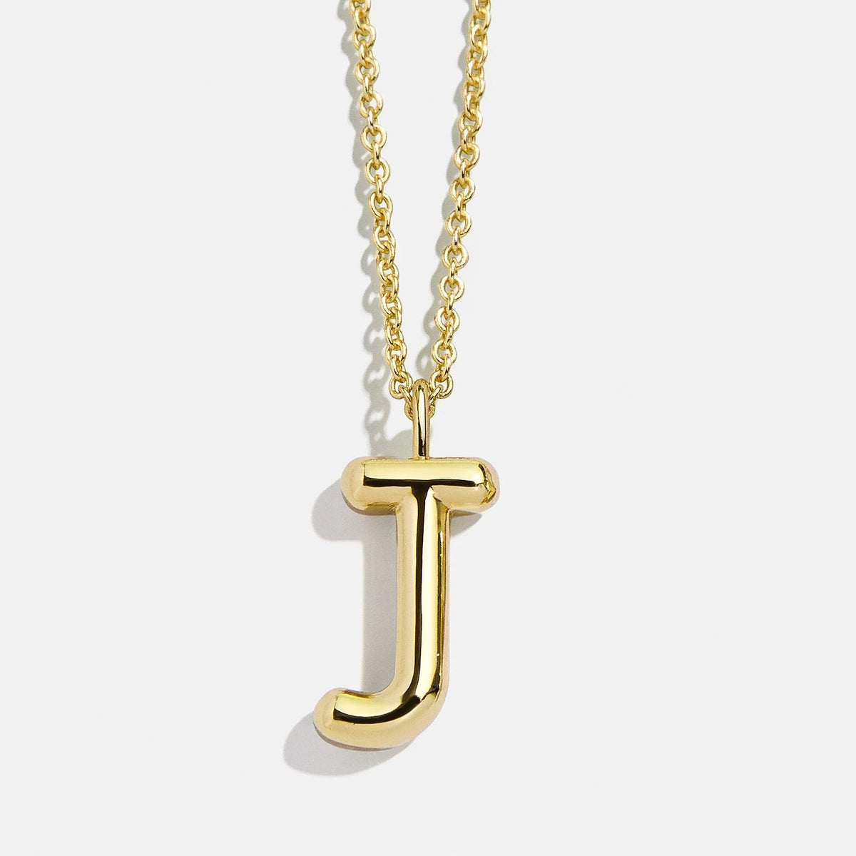 Lavisa - Classic Gold Initial Pendant Adjustable Chain Necklace - Product Gallery View 12