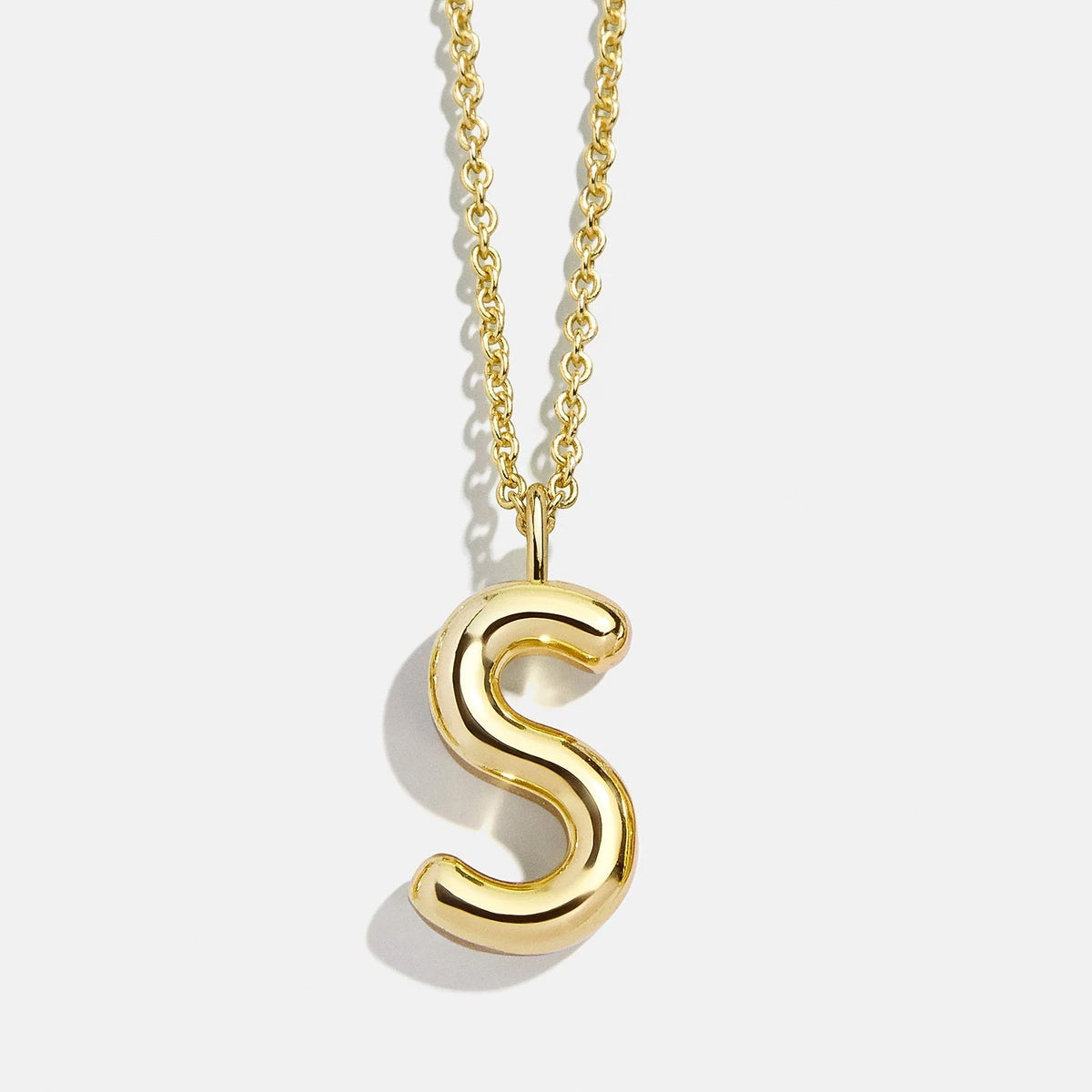 Lavisa - Classic Gold Initial Pendant Adjustable Chain Necklace - Product Gallery View 21