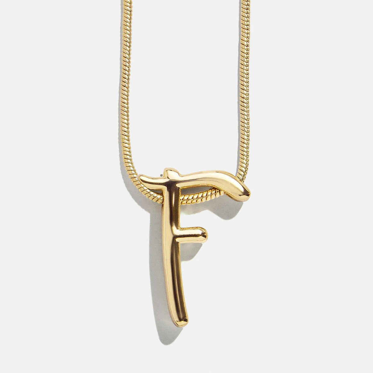 Lavisa - Script Initial Necklace In Swirly Font - Product Gallery View 8