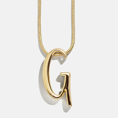 Lavisa - Script Initial Necklace In Swirly Font - Product Gallery View 9