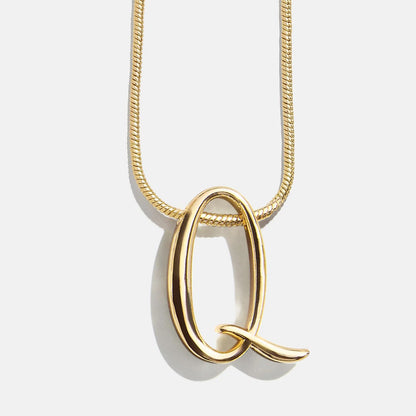 Lavisa - Script Initial Necklace In Swirly Font - Product Gallery View 19