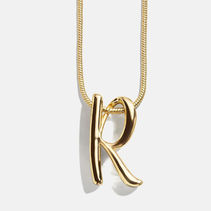 Lavisa - Script Initial Necklace In Swirly Font - Product Gallery View 20