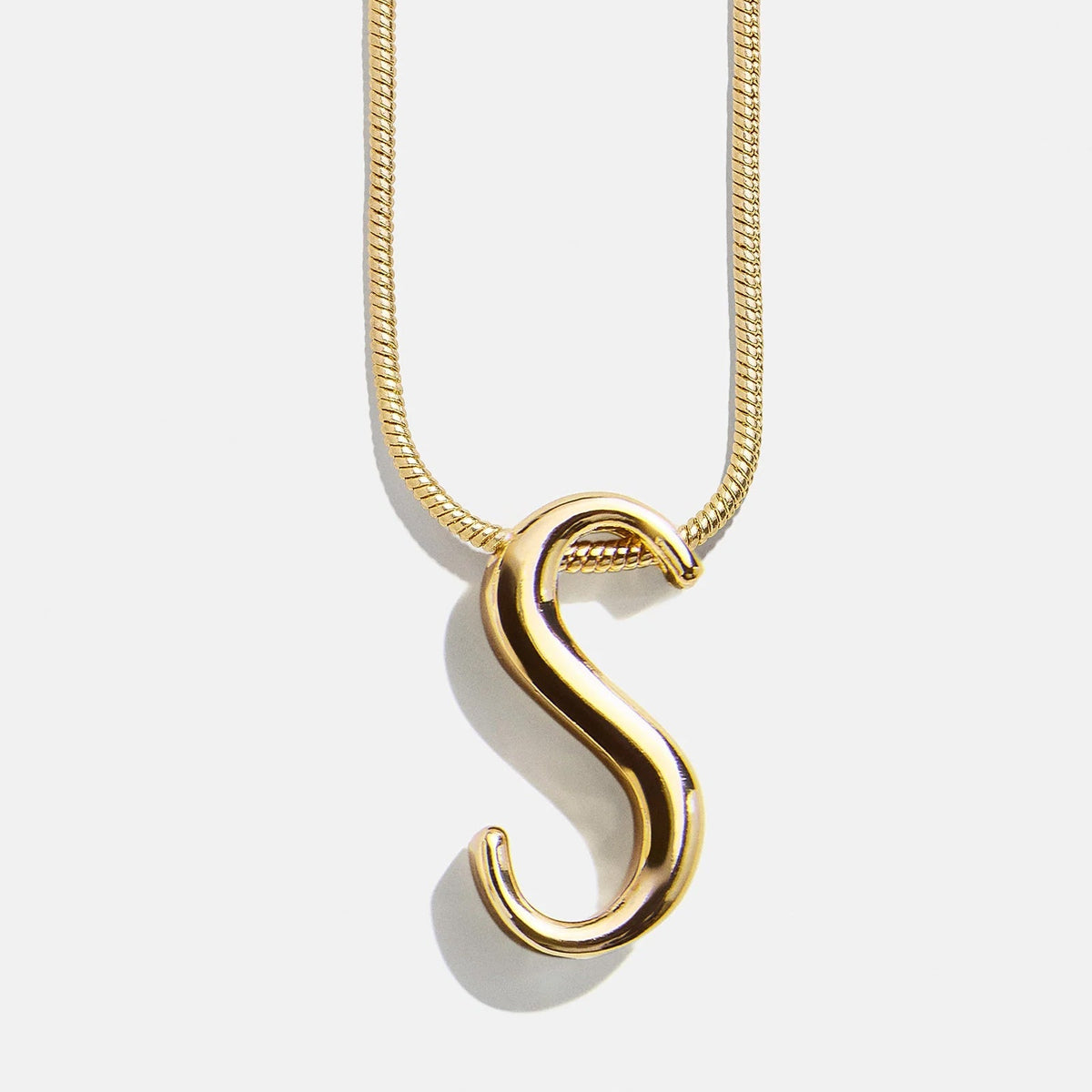 Lavisa - Script Initial Necklace In Swirly Font - Product Gallery View 21
