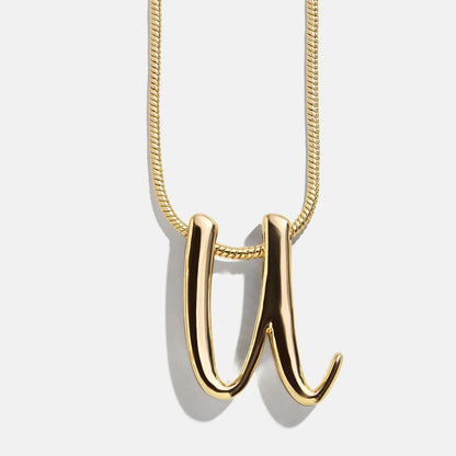 Lavisa - Script Initial Necklace In Swirly Font - Product Gallery View 23