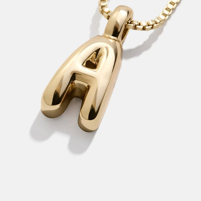 Lavisa - Gwen Mini Bubble Initial Necklace - Gold - Product Gallery View 30
