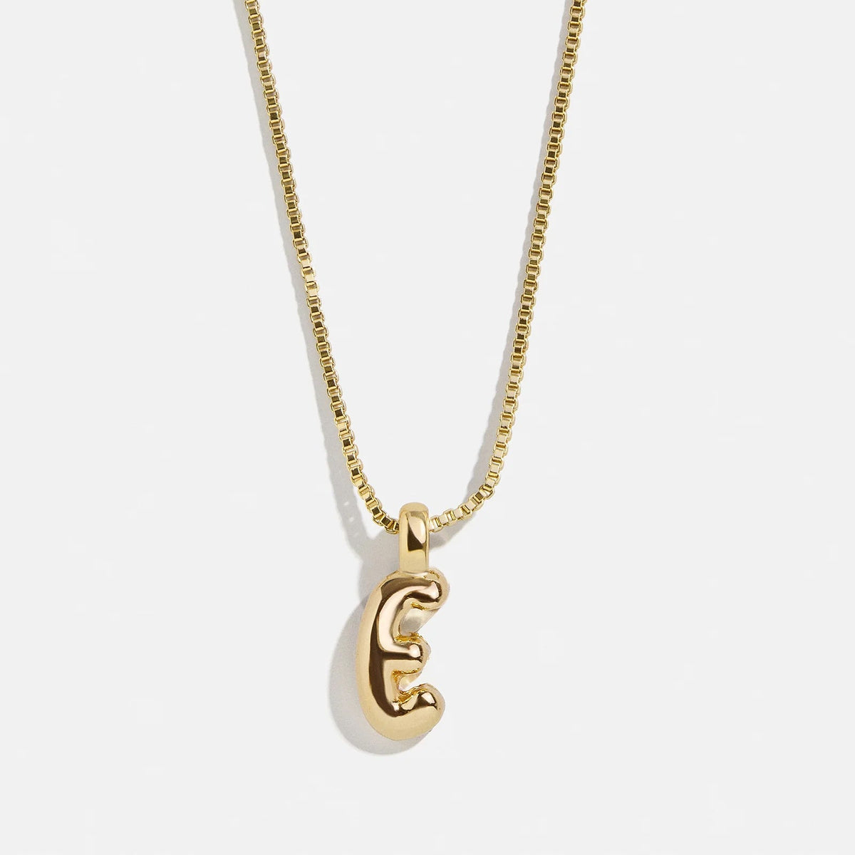 Lavisa - Gwen Mini Bubble Initial Necklace - Gold - Product Gallery View 8