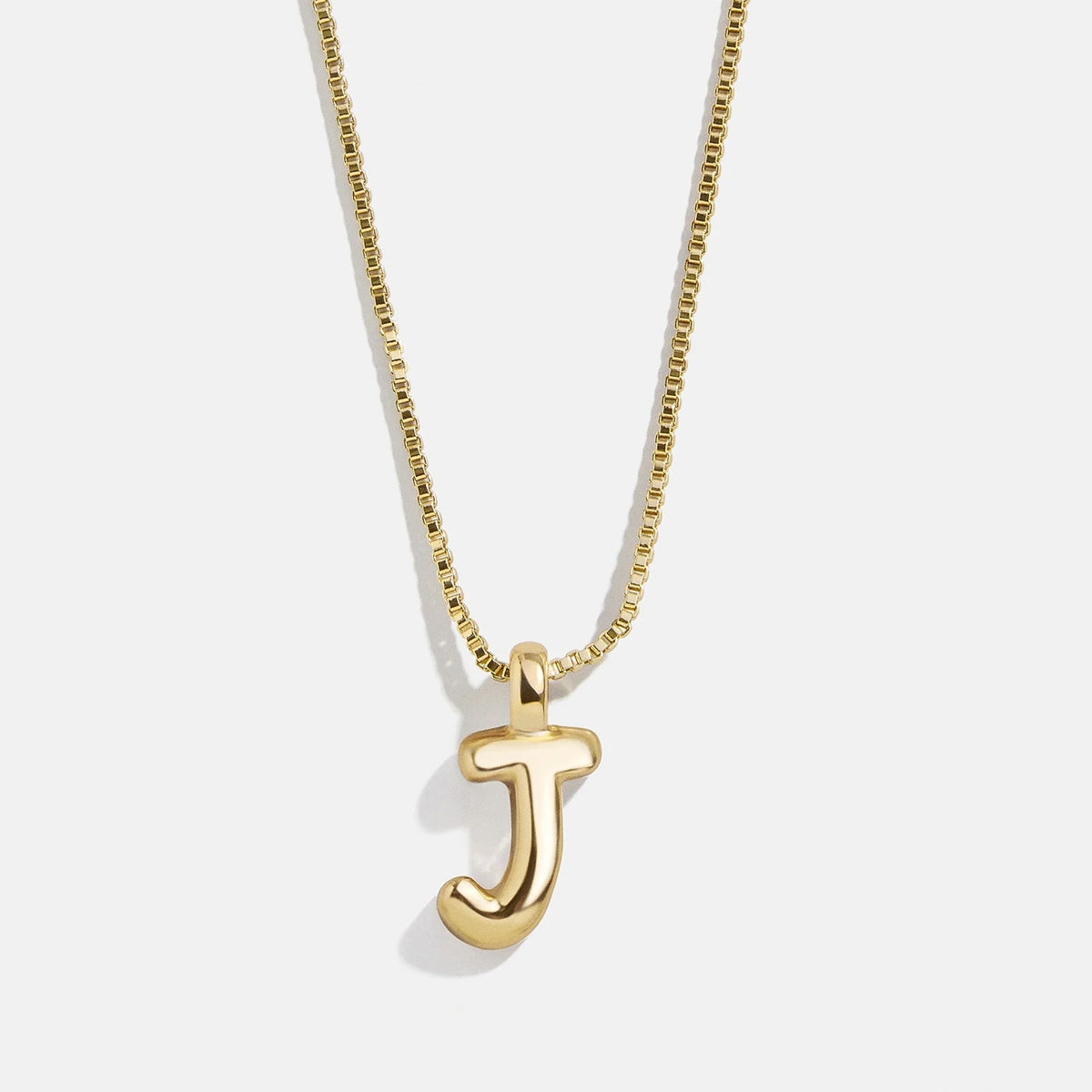 Lavisa - Gwen Mini Bubble Initial Necklace - Gold - Product Gallery View 13