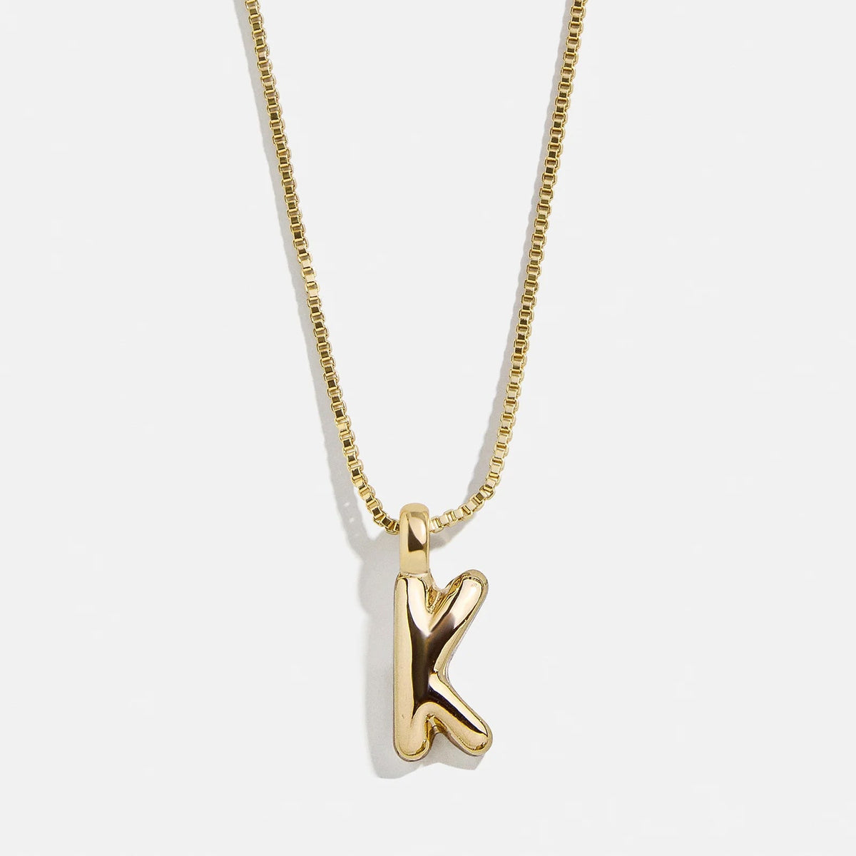 Lavisa - Gwen Mini Bubble Initial Necklace - Gold - Product Gallery View 14