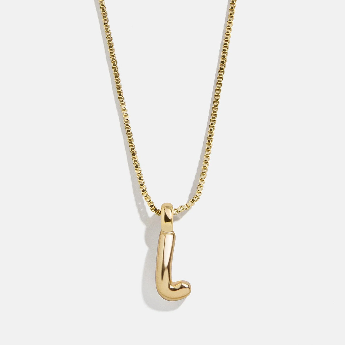 Lavisa - Gwen Mini Bubble Initial Necklace - Gold - Product Gallery View 15