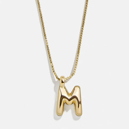 Lavisa - Gwen Mini Bubble Initial Necklace - Gold - Product Gallery View 16