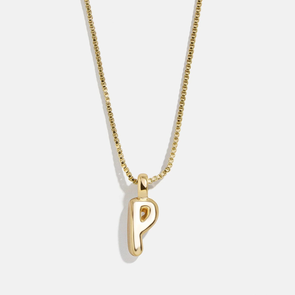 Lavisa - Gwen Mini Bubble Initial Necklace - Gold - Product Gallery View 19