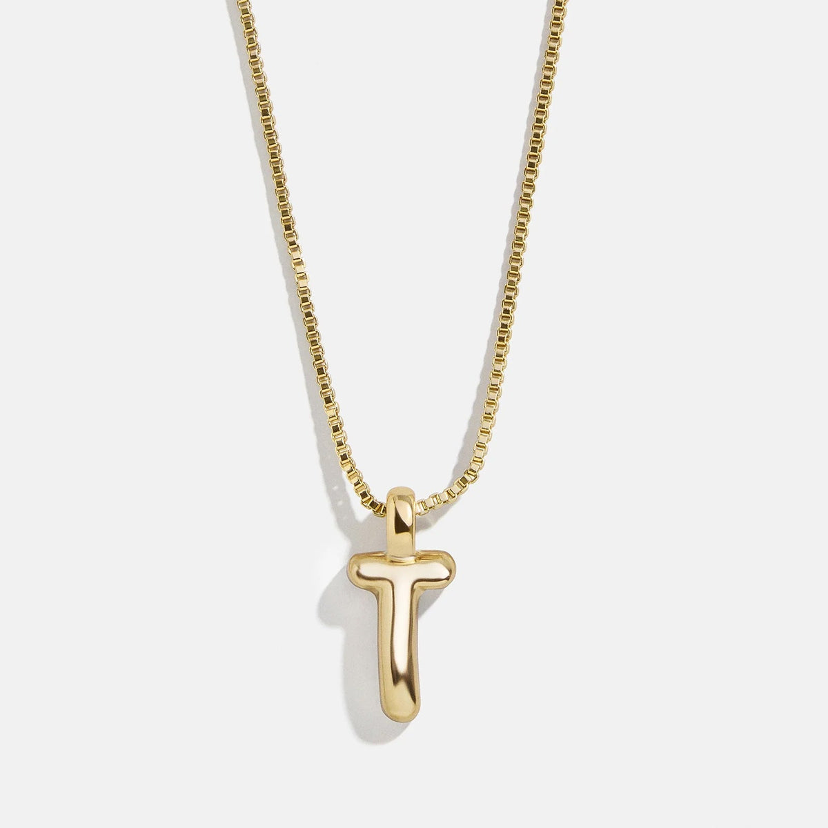 Lavisa - Gwen Mini Bubble Initial Necklace - Gold - Product Gallery View 23