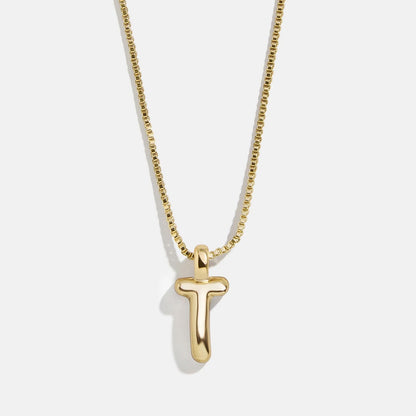 Lavisa - Gwen Mini Bubble Initial Necklace - Gold - Product Gallery View 23