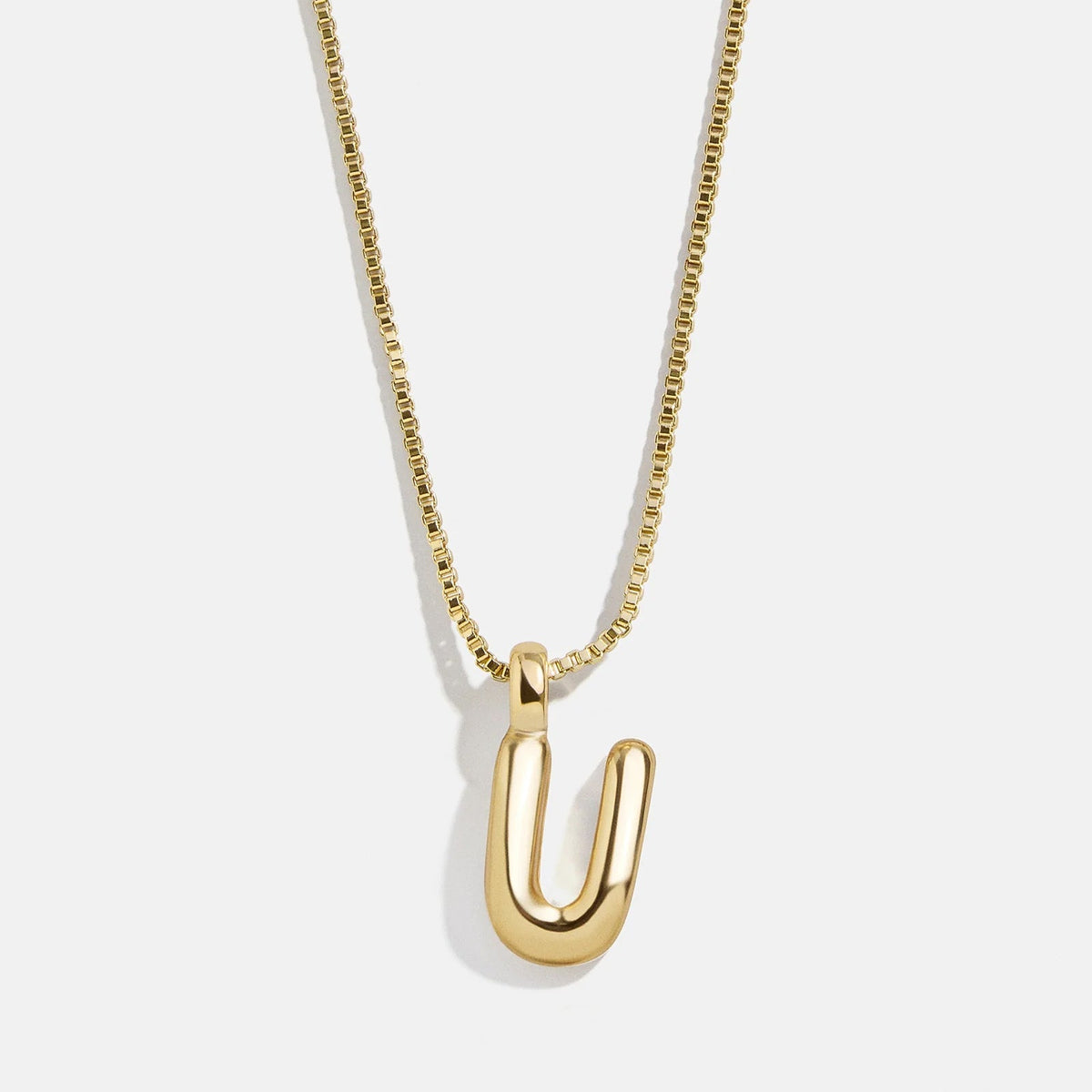 Lavisa - Gwen Mini Bubble Initial Necklace - Gold - Product Gallery View 24