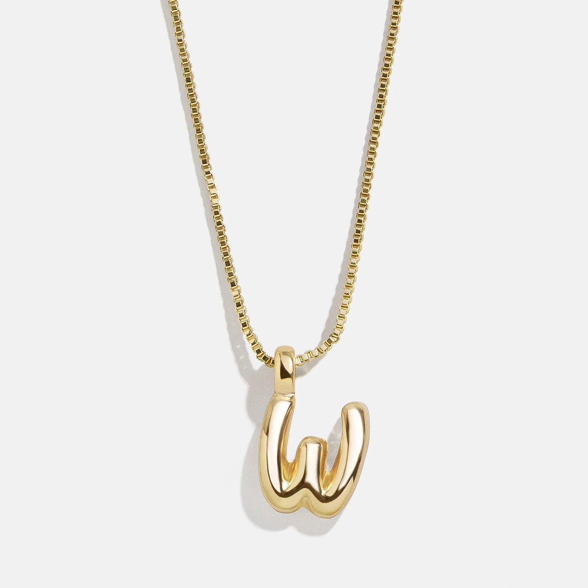 Lavisa - Gwen Mini Bubble Initial Necklace - Gold - Product Gallery View 26