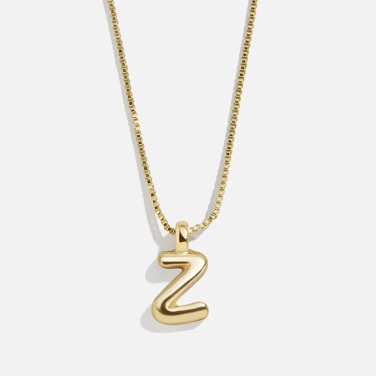 Lavisa - Gwen Mini Bubble Initial Necklace - Gold - Product Gallery View 29
