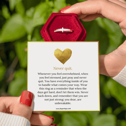 Lavisa - Adjustable Affirmation Ring for Women - Sterling Silver