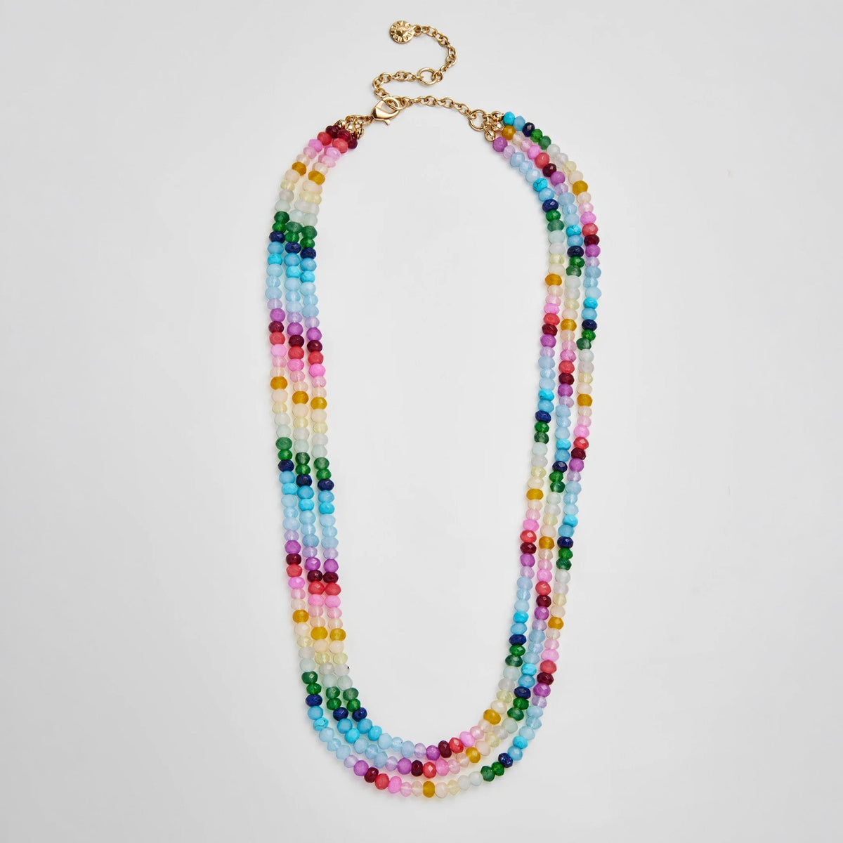 Lavisa semi-precious multi-stone layered necklace