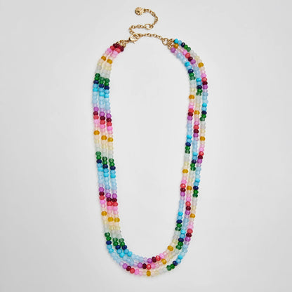 Lavisa semi-precious multi-stone layered necklace