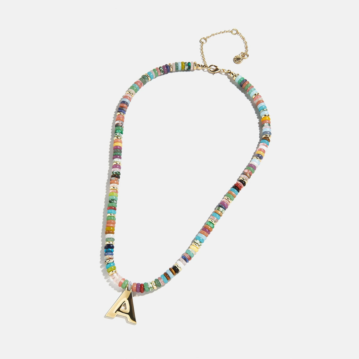 Lavisa - Semi-Precious Beaded Initial Necklace - Product Gallery View 24