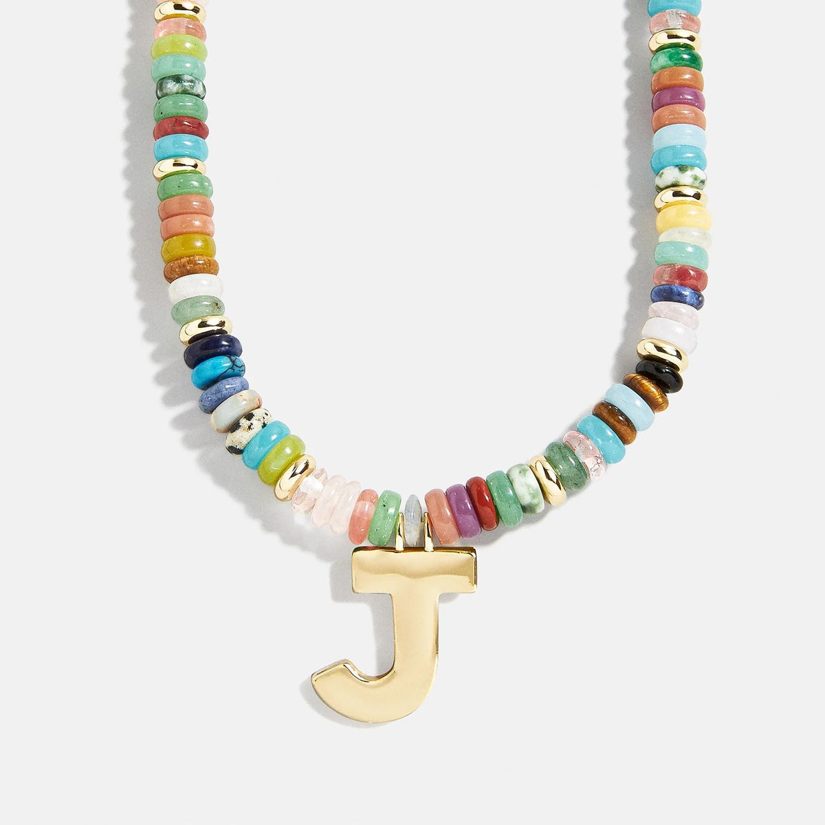 Lavisa - Semi-Precious Beaded Initial Necklace - Product Gallery View 10