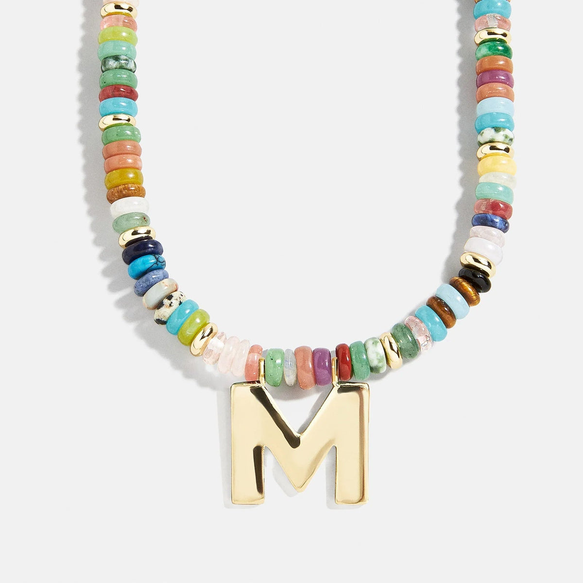 Lavisa - Semi-Precious Beaded Initial Necklace - Product Gallery View 13