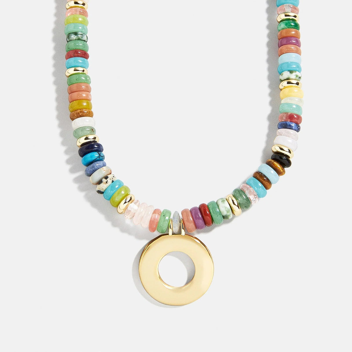 Lavisa - Semi-Precious Beaded Initial Necklace - Product Gallery View 15