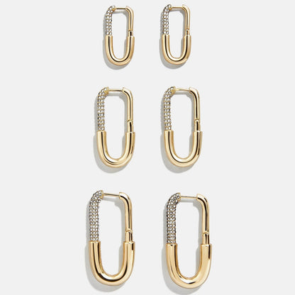 Lavisa - Paperclip Hoop Earrings - Clasp & Finish View