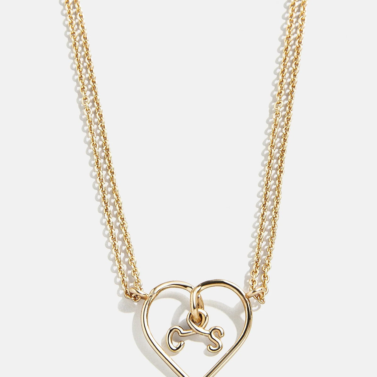 Lavisa - Wired Heart Custom Initial Necklace - Clasp & Finish View