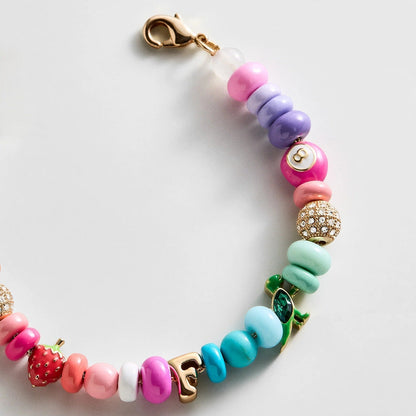 Lavisa - Beaded Custom Charm Bracelet - On-Model & Scale View